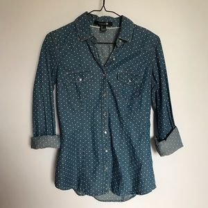 Forever 21 Polka Dot Button Down